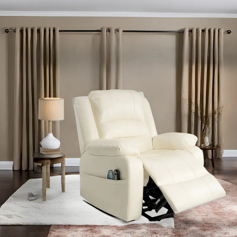 Power Lift Recliner with Heat, 8-Point Massage & Remote Control