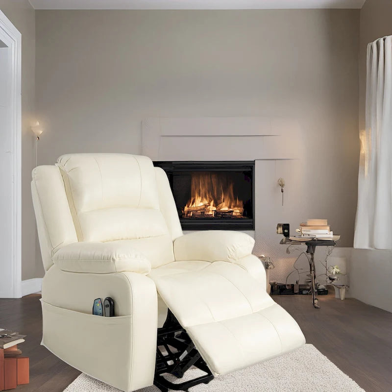 Power Lift Recliner with Heat, 8-Point Massage & Remote Control