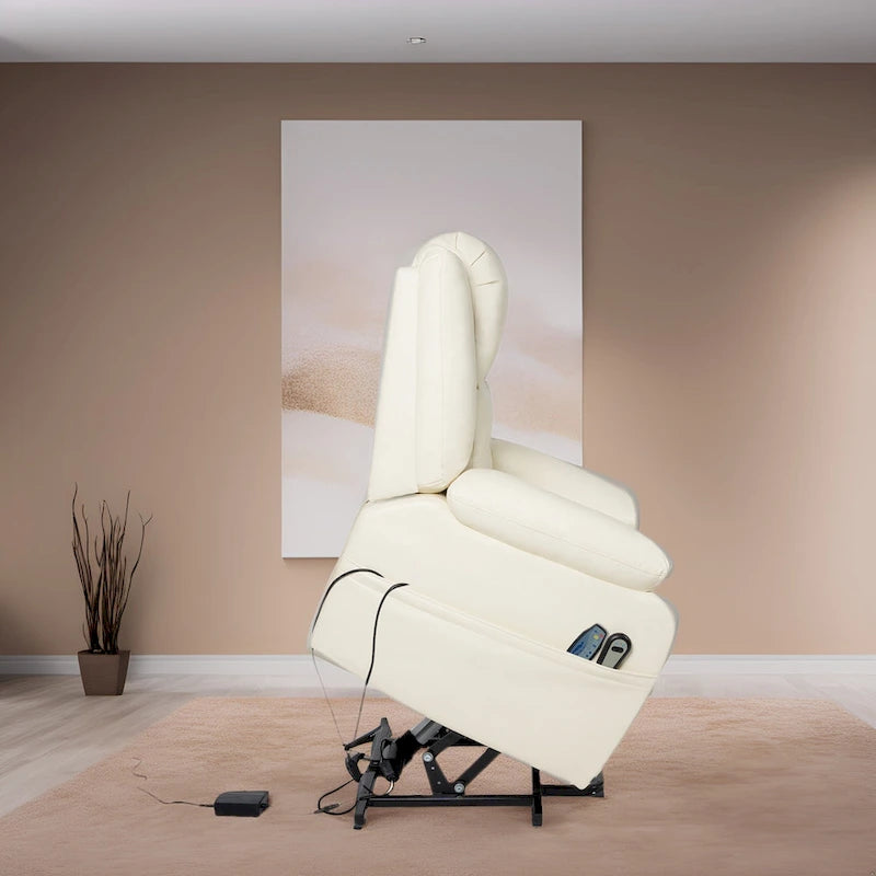 Power Lift Recliner with Heat, 8-Point Massage & Remote Control