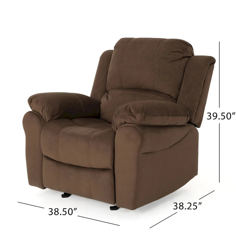 Extra großer Schaukel- und Relaxsessel aus Mikrofaser