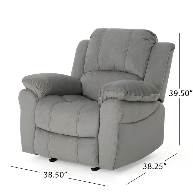 Extra großer Schaukel- und Relaxsessel aus Mikrofaser