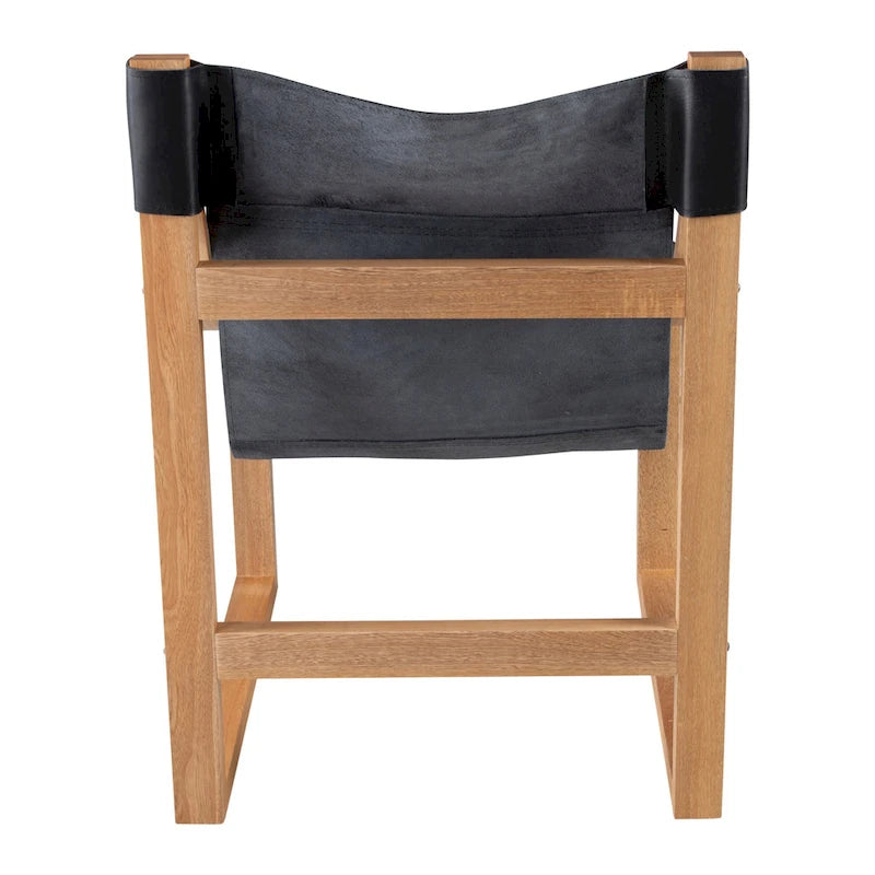 Leather Sling Accent Chair