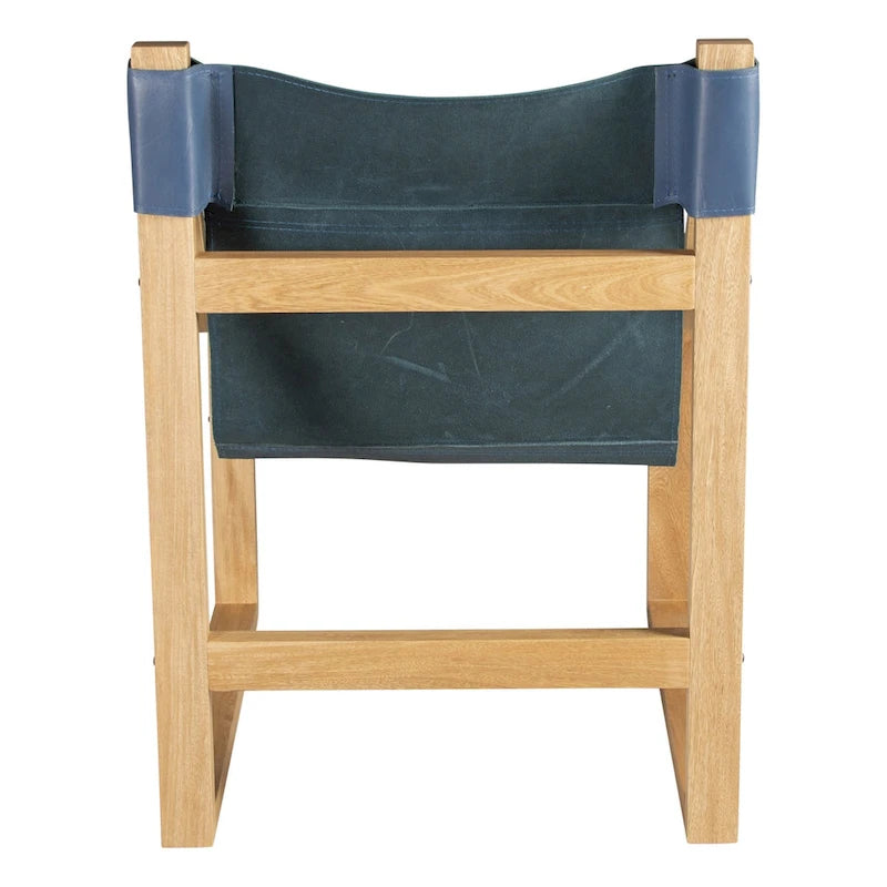 Leather Sling Accent Chair
