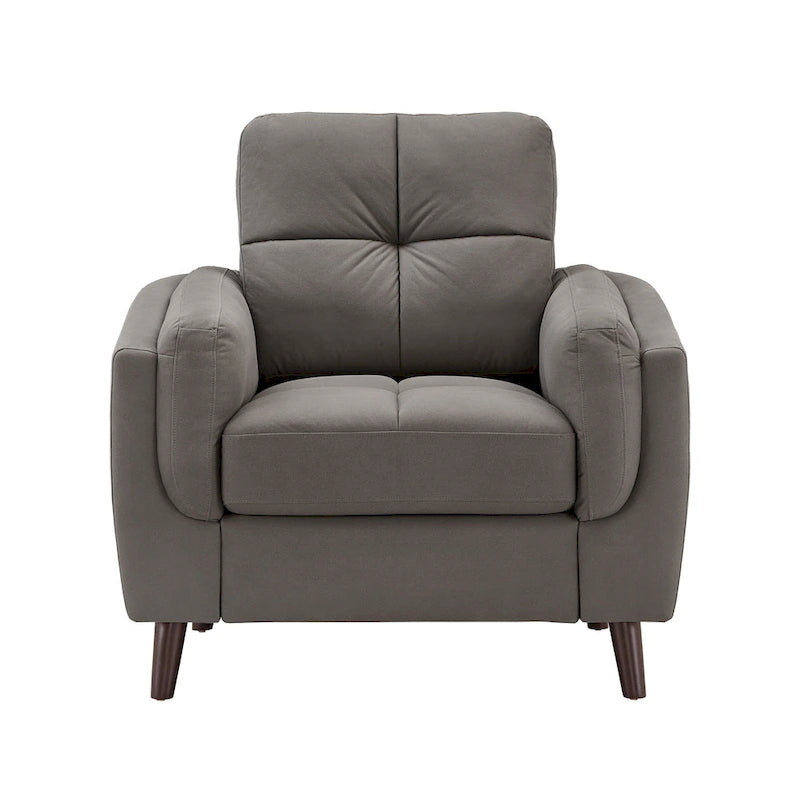 Tufted Microfiber Armchair