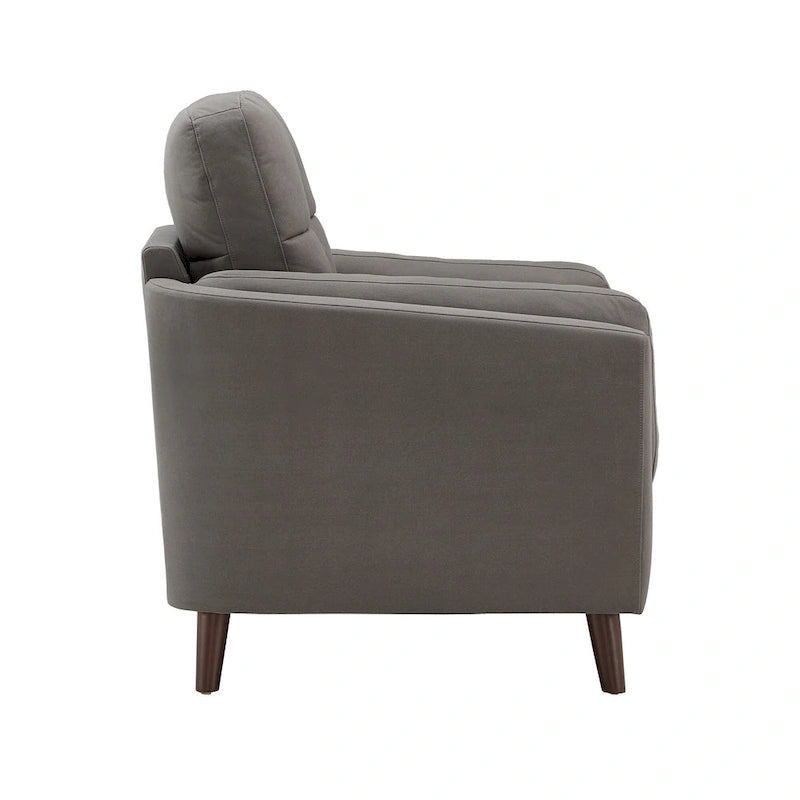 Tufted Microfiber Armchair