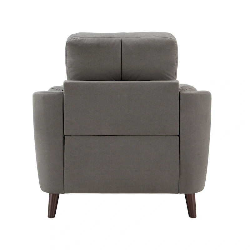 Tufted Microfiber Armchair