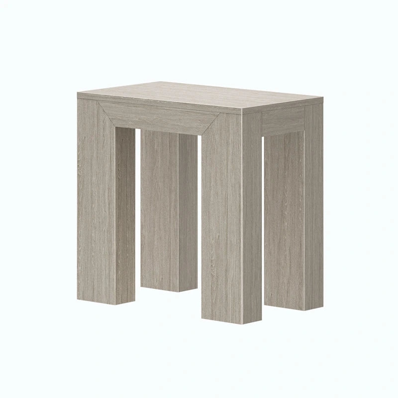 Moderne rechthoekige bijzettafel van massief hout