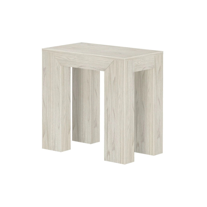 Moderne rechthoekige bijzettafel van massief hout