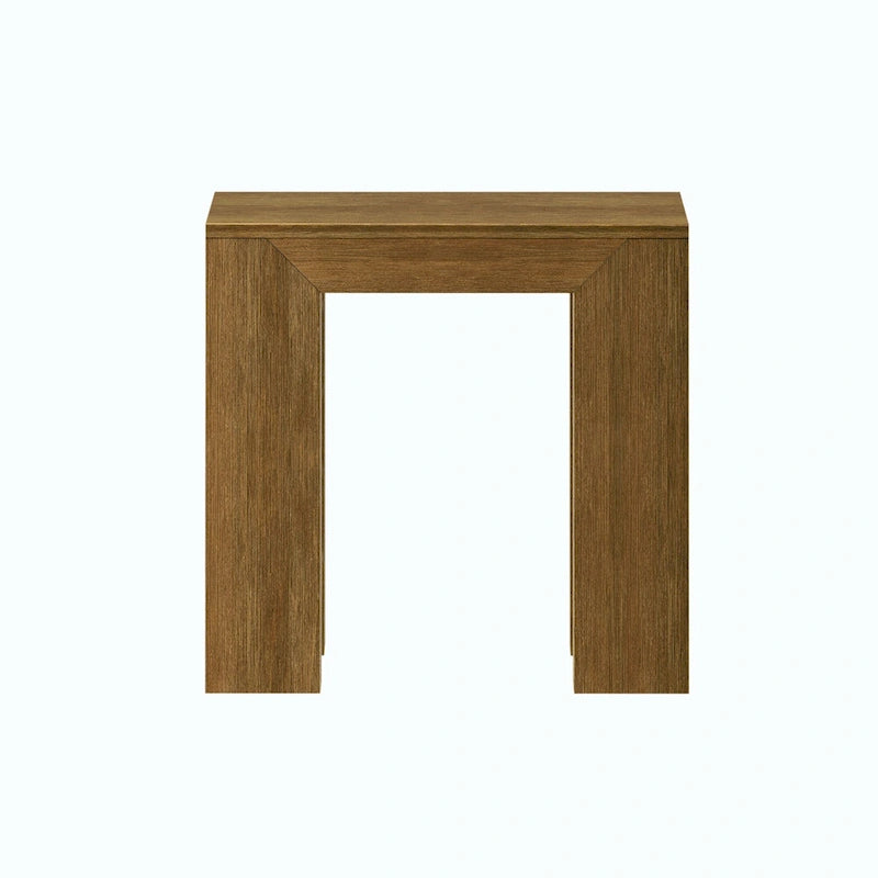 Moderne rechthoekige bijzettafel van massief hout