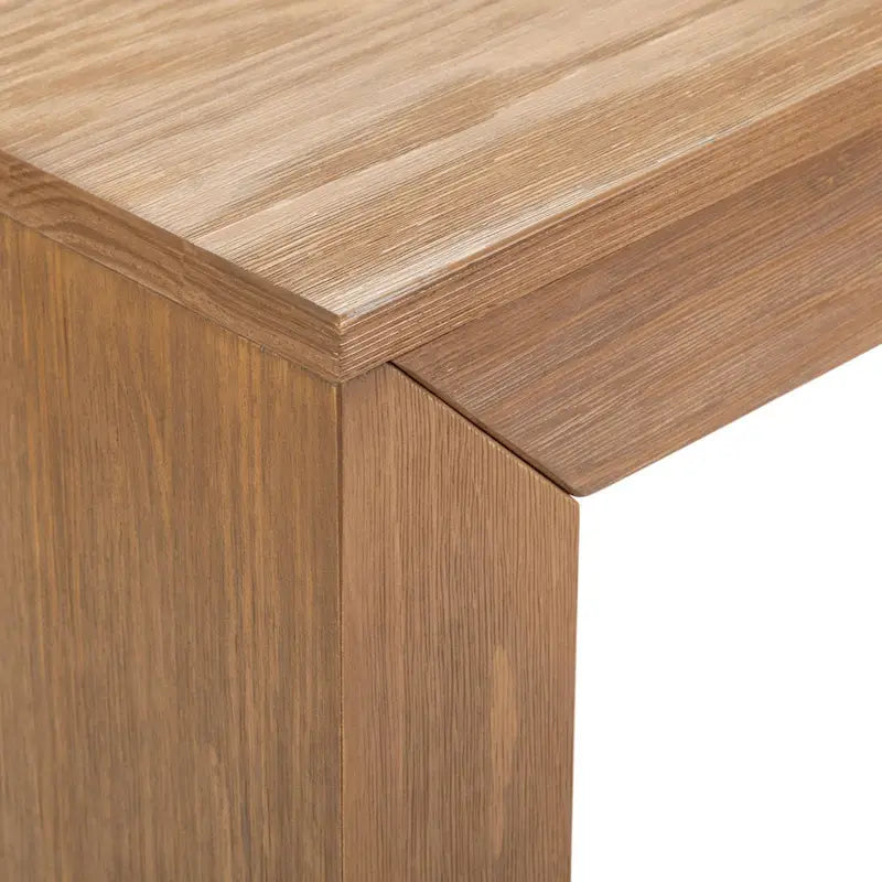Moderne rechthoekige bijzettafel van massief hout