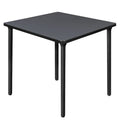30" quadratischer Klapptisch mit Stahlbeinen — Platzsparendes Design