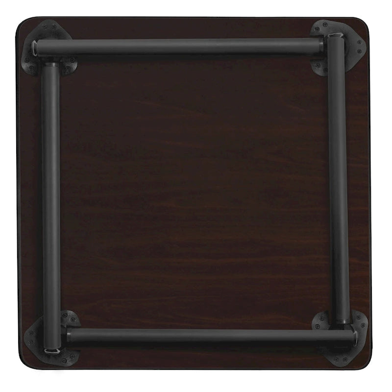 30" quadratischer Klapptisch mit Stahlbeinen — Platzsparendes Design