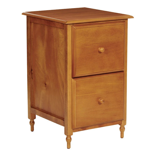 2-Drawer File Cabinet in Antique Cherry Veneer Finish
