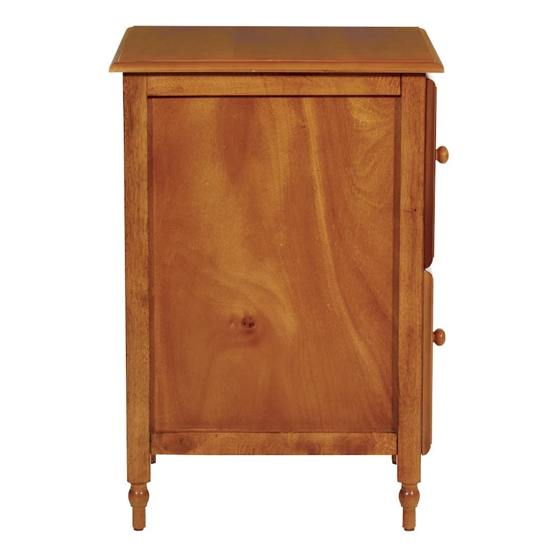 2-Drawer File Cabinet in Antique Cherry Veneer Finish