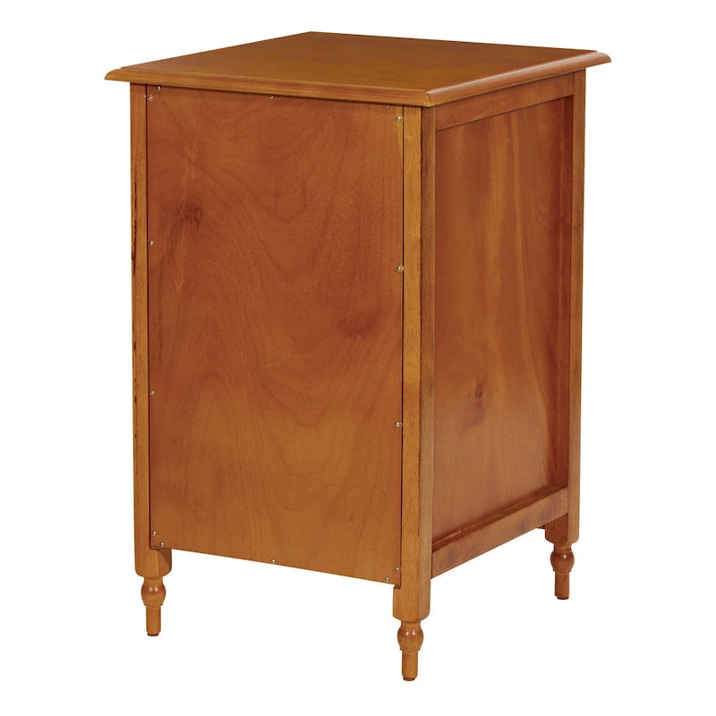 2-Drawer File Cabinet in Antique Cherry Veneer Finish