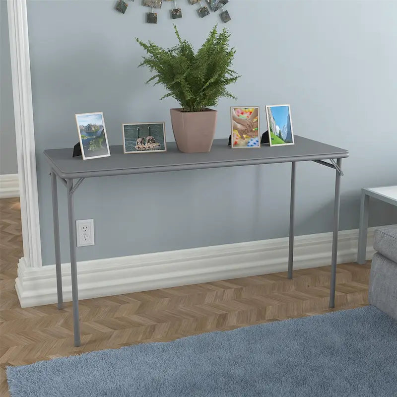 20" x 48" Vinyl Top Folding Table — Indoor & Light Outdoor Use