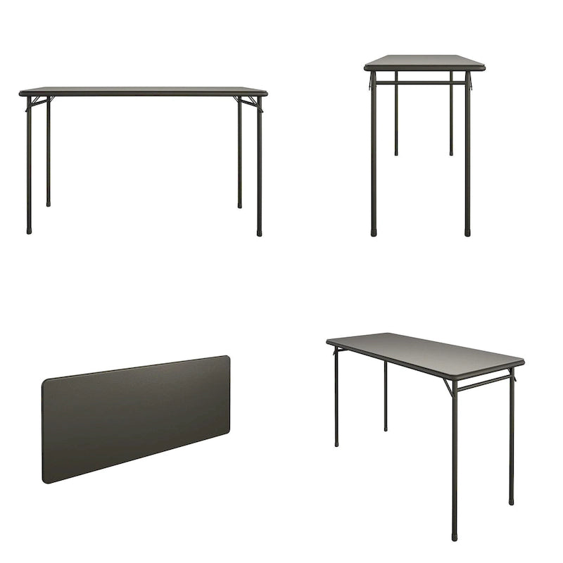 Tavolo pieghevole con piano in vinile da 20" x 48" — uso interno e all'aperto leggero
