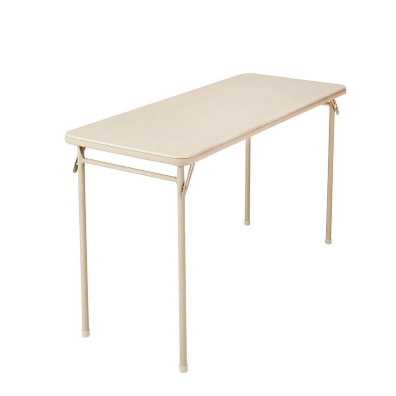 Tavolo pieghevole con piano in vinile da 20" x 48" — uso interno e all'aperto leggero