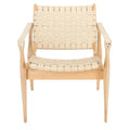 Sessel aus geflochtenem Leder