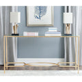 SAFAVIEH Colette Gold Console - 63 x 16 x 32 - 63Wx16Dx32H