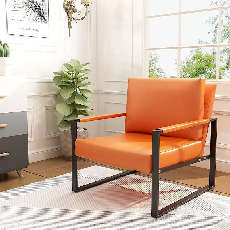 Orange Accent Armchair