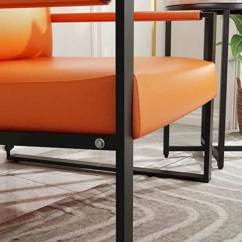 Orange Accent Armchair