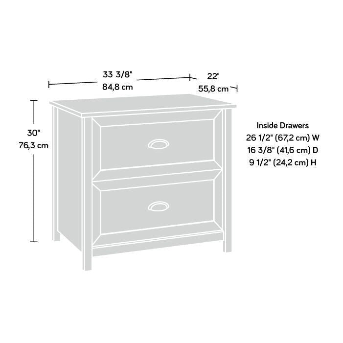 Příčná kartotéka se 2 zásuvkami a výsuvy s plným výsuvem — domácí kancelář